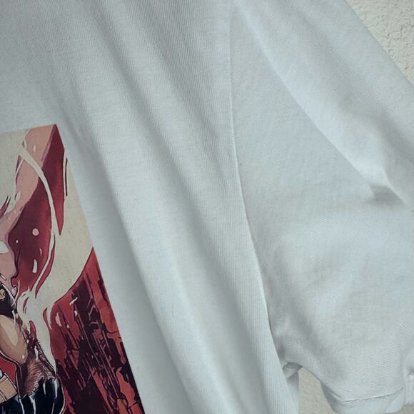 Darc Sport x Marvel Wolverine 'Still Standing' White Graphic Tee (410/1000) Sz L - Picture 5 of 9